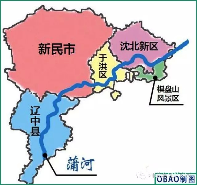 沈阳蒲河地理位置 沈阳蒲河地理位置
