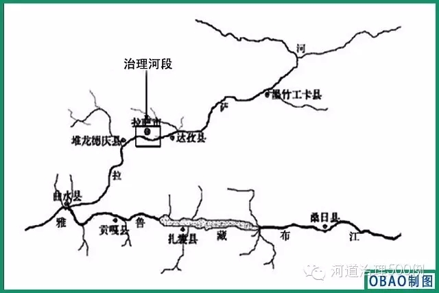 拉萨河水系图 拉萨河水系图