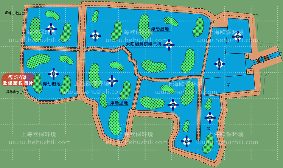 浮动湿地安装 浮动湿地安装